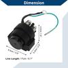 Motoforti Auto Relay for Yamaha 115-200 HP 91-04 Waterproof Car Relay with Harness Sockets for Suzuki 35-150hp 88-01