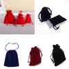 12Pcs Drawstring Gift Bags Flannel Pouches for Jewelry Storage Wedding Candy Party Small Gifts Drawstring Gift Bags