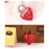Heart Padlock Code 3 Numbers Password Combination Heart Shape Safety Love Zinc Alloy Luggage Box Lock Household Accessories