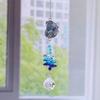 Ocean Theme Suncatchers with Conch Jellyfish Rhinestones Crystal Windchime for Garden Patios or Indoor Window Decors