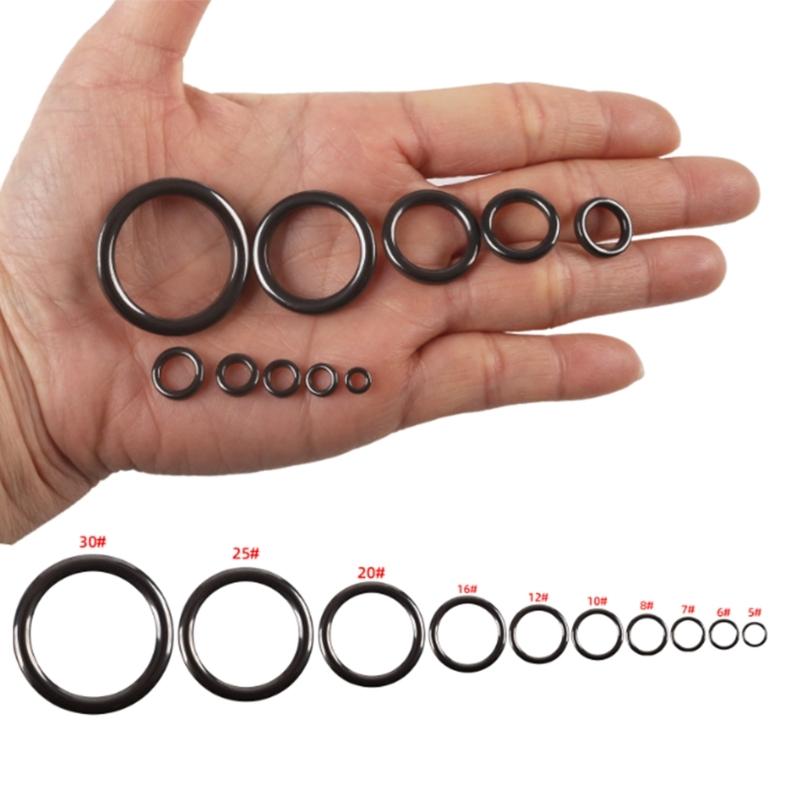 40Pcs Fishing Rod Eye Replacements Fishing Rod Ceramic Guide Rings Set 10 Size