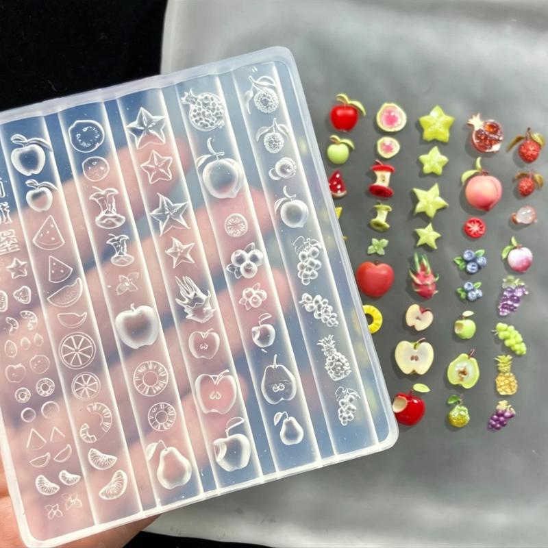 Silicone Nail Art Mold Diy Beach Shell Conch Starfish Pattern 3D Nail Art Decor Carving Template Mold