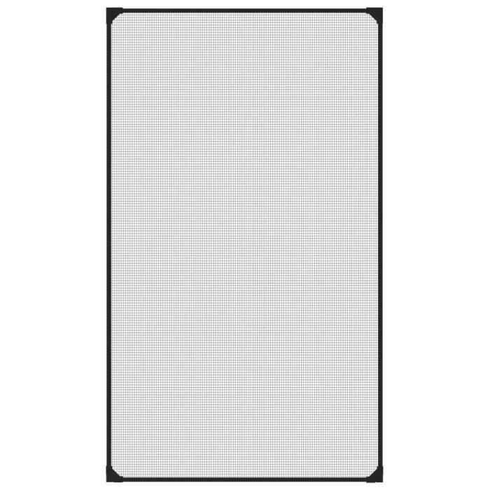 VidaXL Moustiquaire magnétique pour fenêtres anthracite 80x140 cm 153848