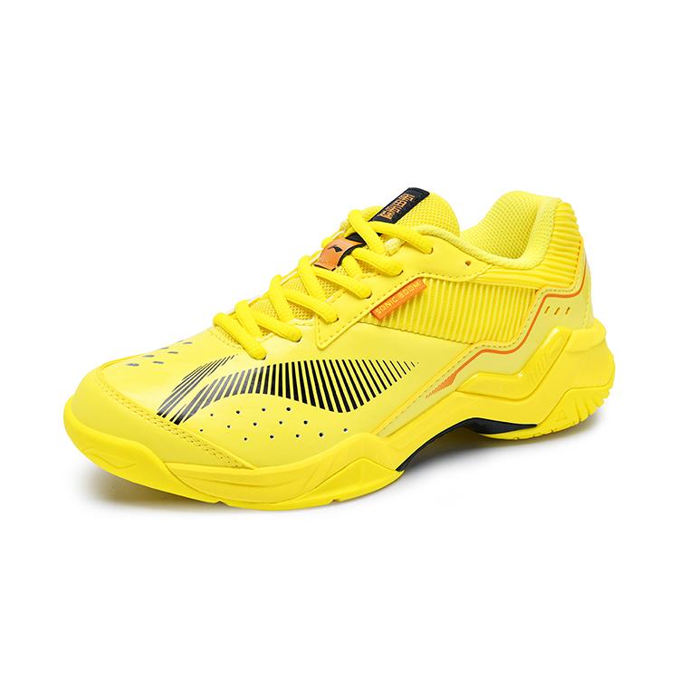 Li Ning Thunder Training Cushioning Breathable Low Top Badminton Shoes Unisex Bright Yellow AYTV005-3