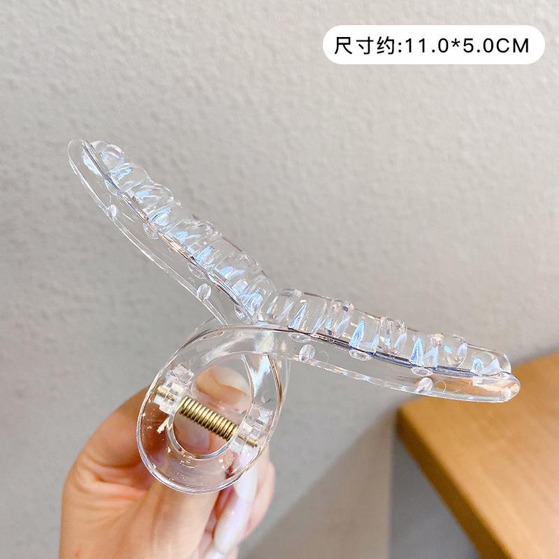 

Новые Женские Элегантные Заколки-Клешни Кофейно-Белые Пластиковые Большие Заколки для Волос Корейские Головные Уборы Девичьи Заколки-Крабы Модные Аксессуары для Волос