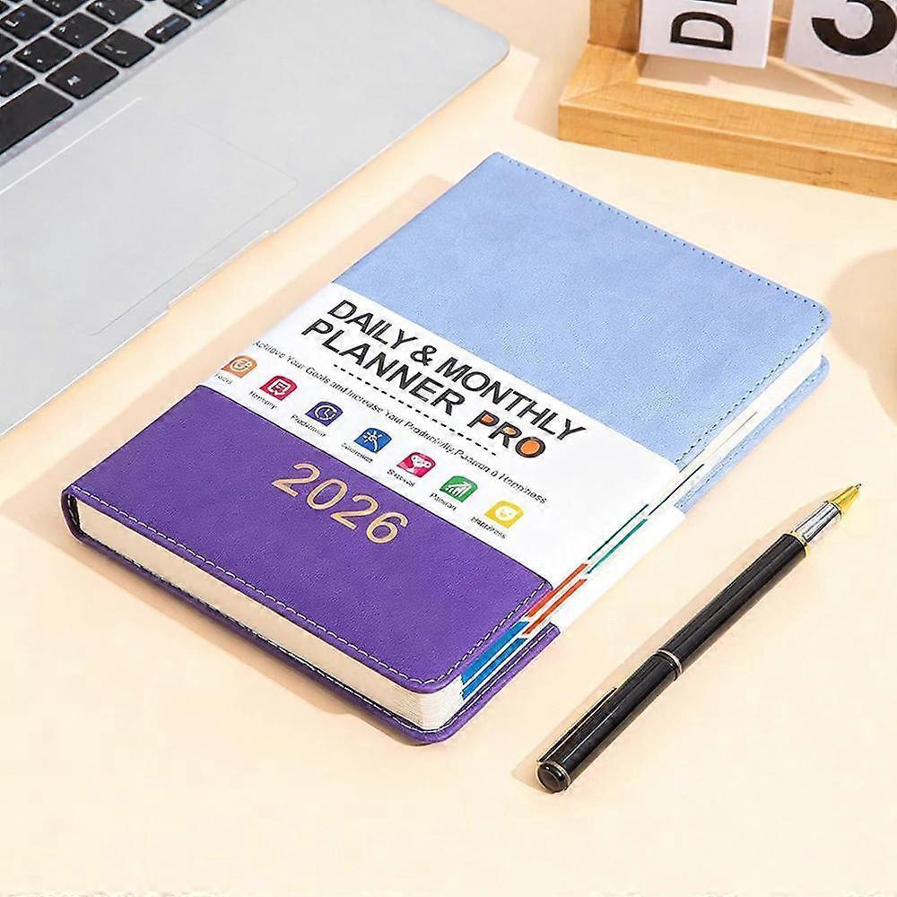 2026 English Schedule, Bound A5 Planner For Office Home School Supplies