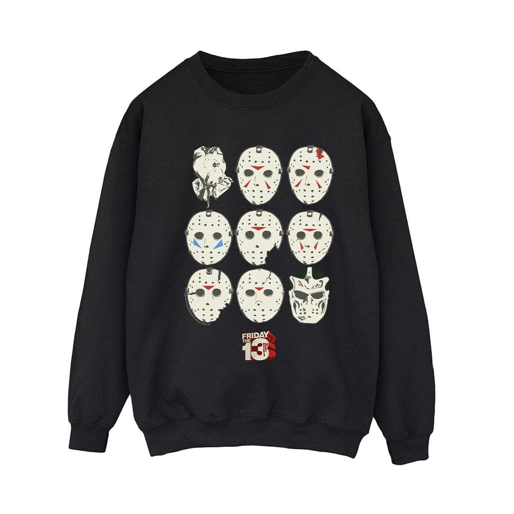 Friday The 13th Womens/Ladies Jason Masks Sweatshirt