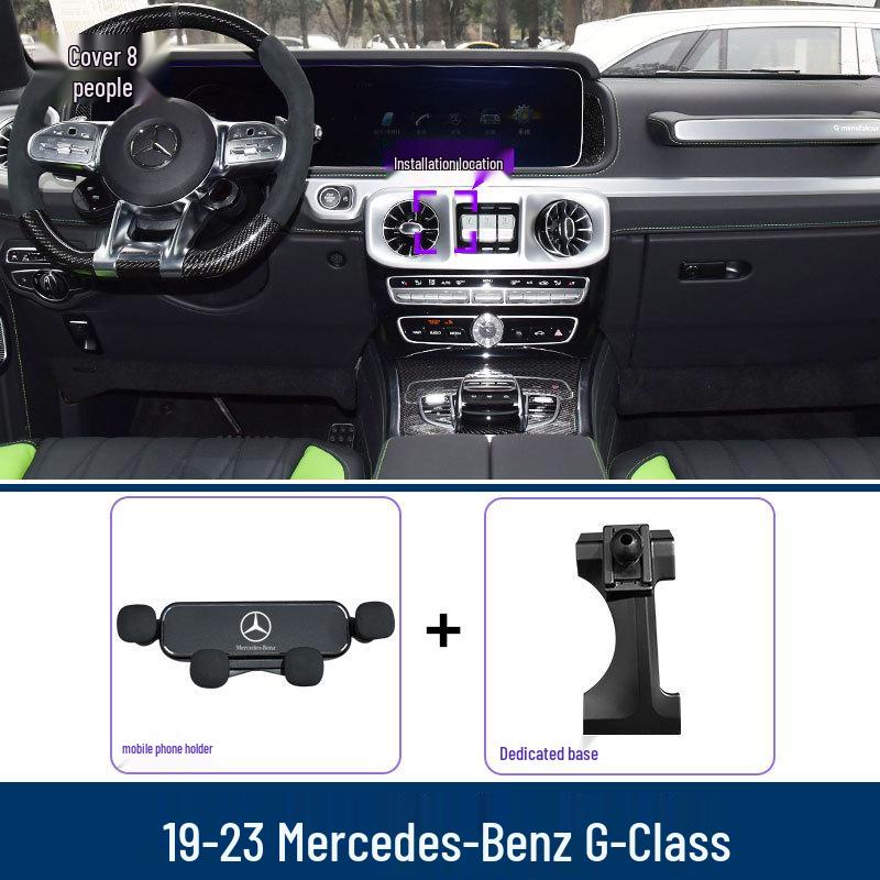 Mercedes-Benz G-Class Phone Holder, AMG G63 (19-22) Dedicated Fixed Navigation Bracket