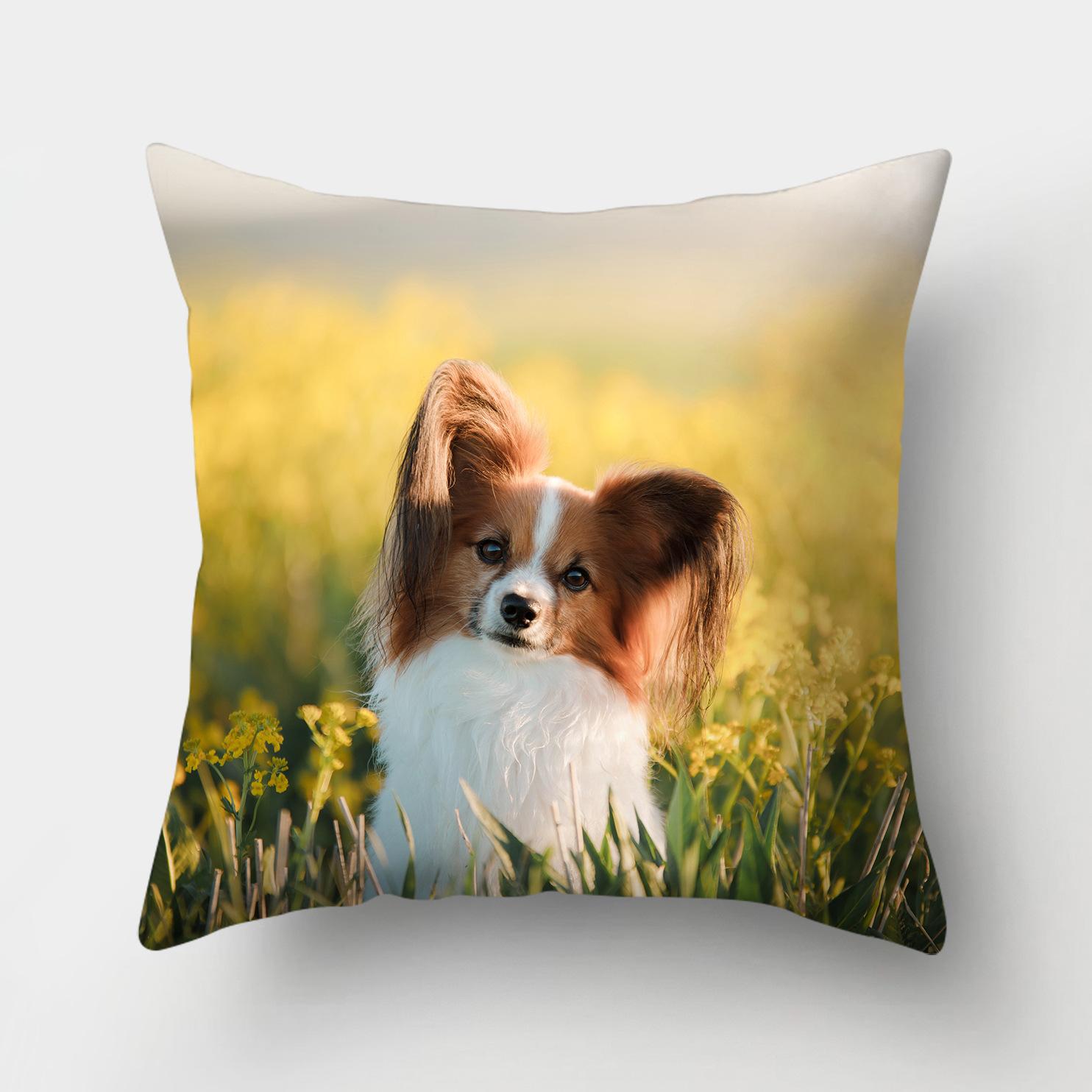 

1 шт., чехол для подушки с рисунком собаки, домашний декор, автомобиль, офисные принадлежности, уличная подушка 40x40cm