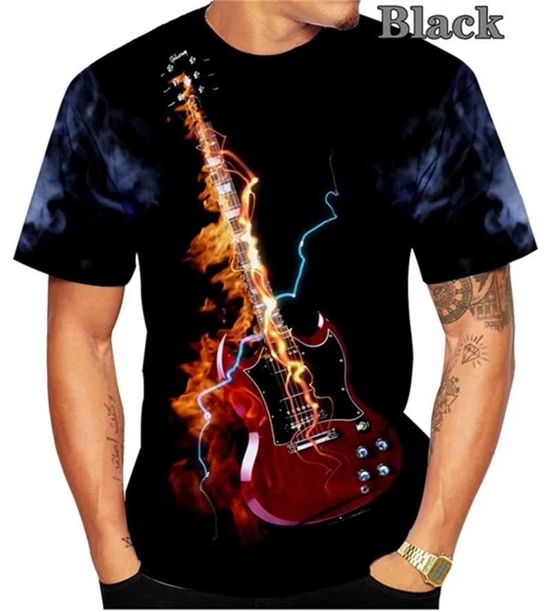 

Летняя мужская футболка с 3D принтом инструментов, модная вечеринка, повседневный топ из полиэстера с короткими рукавами из полиэстера 6XL