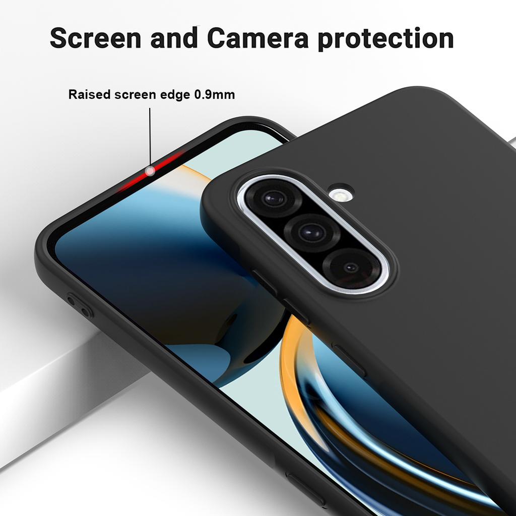For Samsung Galaxy A37 5G Liquid Silicone Case Phone Back Cover with Hand Strap