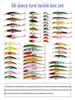 56-Piece Floating Minnow Lure Set: Long Cast Sea Fishing Bionic Baits
