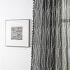 Stripe Floral Boho Curtains for Bedroom Living Room, Bohemian Vintage Tassels Window Treatment Drape for Home Decorations Rod Pocket,1pc