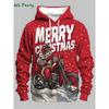 3D Print Sweatshirts Funny Santa Claus Graphic Harajuku Hoodies Blouse Men's Clothing