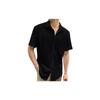 Tee Projekt Mens Popcorn Shirt Texture Pattern Mens Casual Shirt Half Sleeves Goa Beach Summer Shirt Black