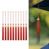 10 Pièces Pompons de Remise de Diplôme Bricolage Artisanat Pompons Suspendus Chapeau de Doctorat Cadeaux de Fête Décoration Chapeau de Diplômé avec Breloque Année 2025