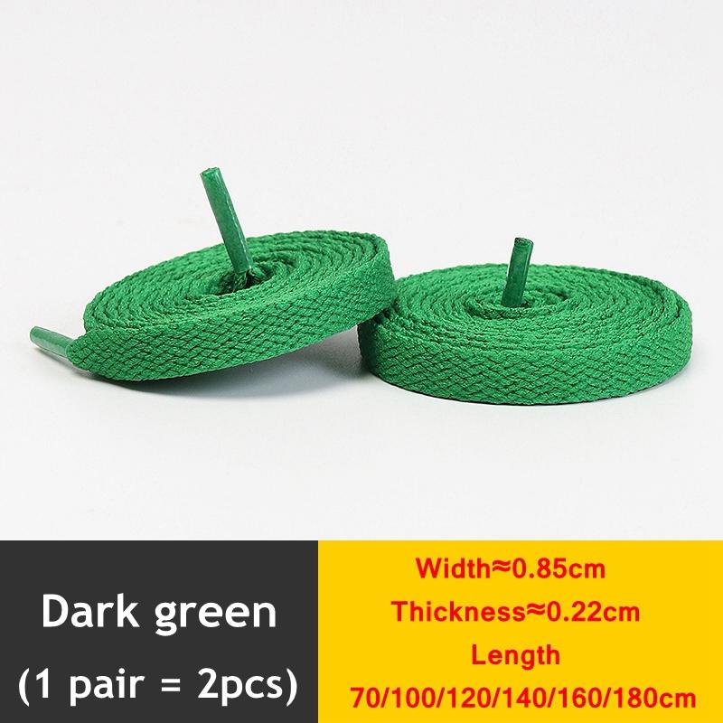 1 Pair New Black White Shoe Laces / AF1 Shoelaces Flat Thicken Weave Craft Off High-top Sneaker Shoelace Accessories 25 Colors