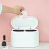 1Pcs Press Top Mini Desktop Trash Can Small Space Saving Waste Bin for Office Desk Stylish Table Garbage Container