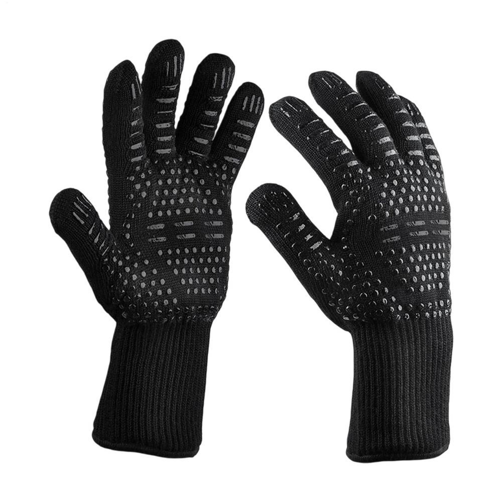 Cooking Gloves Fireproof Protection Kitchen Baking Mitts BBQ Gloves  Heated Gloves Grilling Cooking Oven Mitt Kitchen Glove