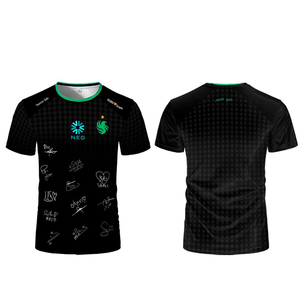 Niko Jersey T-shirt  CS2 Esports CSGO Falcons Team Training T-shirt Unisex Streetwear Summer Oversized Game Fans Uniform