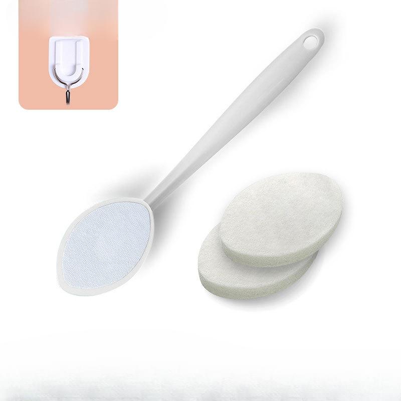 Kitchen Pot Cleaning Bathroom with Handle Cleaning Descaling Brush Toilet Long Handle Cleaning Brush Floor Tile Sponge Cleaning Cloth