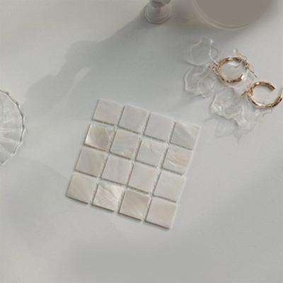 Set of 2 Shell Coasters Easy To Clean and Maintain Table Mats for Daily Use