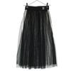 Adidas Trefoil Sheer Long Skirt M Black Tulle Women Used