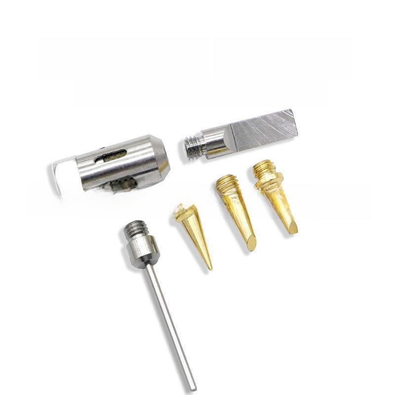 Gas Soldering Iron Tip Accessories: Pointed Knife Head & Heating Core (Model 1115K)