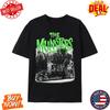 Mens Horror T-Shirt Meet the Munsters Inspired Vintage B-Movie Monster Halloween Unisex T-Shirt