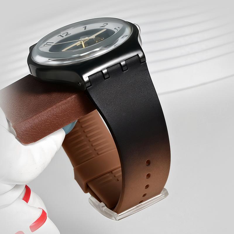 19mm Silicone Soft Bracelet for Swatch Colorful Rubber Watch Band  Sport Replacement Wrist Strap Accessories