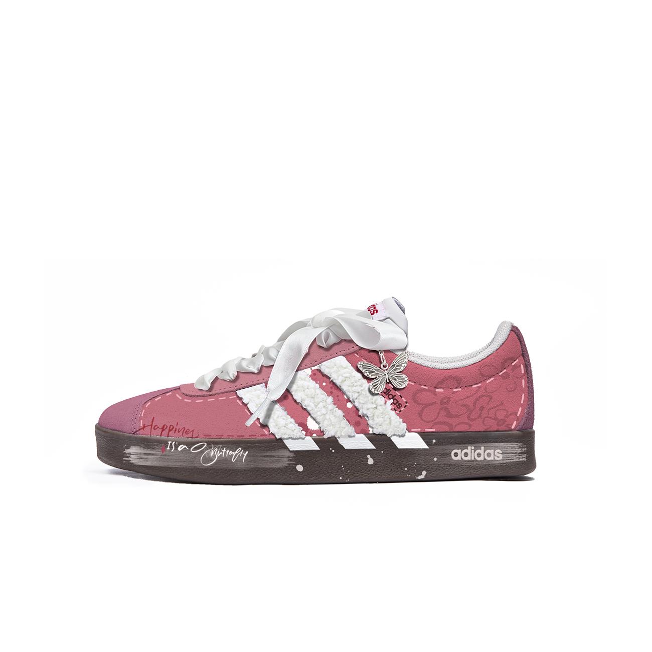 

Adidas Neo VL Court Lifestyle Lively Island, Cotton Pink Slip Resistant Abrasion Resistant HQ1802(Team799-) 35⅔