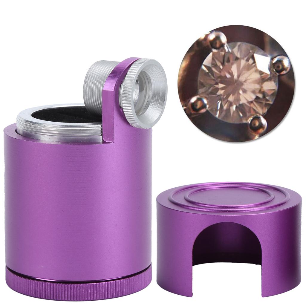 Diamond Magnifier Aluminum Adjustable High Definition Diamond Viewer Magnifier ToolPurple