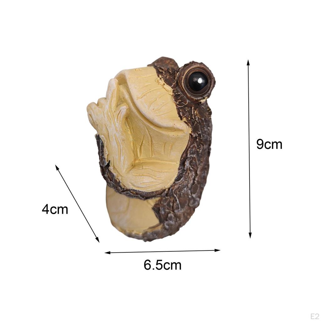 Frog Statue Sculpture Collection Desk Display Resin Figurine Ornament for Indoor Anniversary