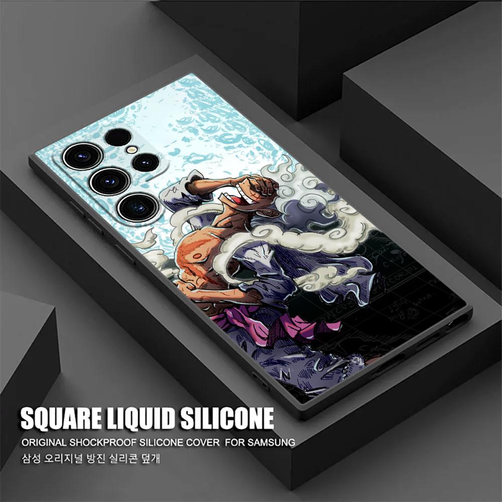 One Luffy Pieces Yamato Cartoon Phone Case For Samsung Galaxy S25 S24 S23 S20 S21 FE S26 S22 Ultra 5G S26 Plus S25FE Soft Cover