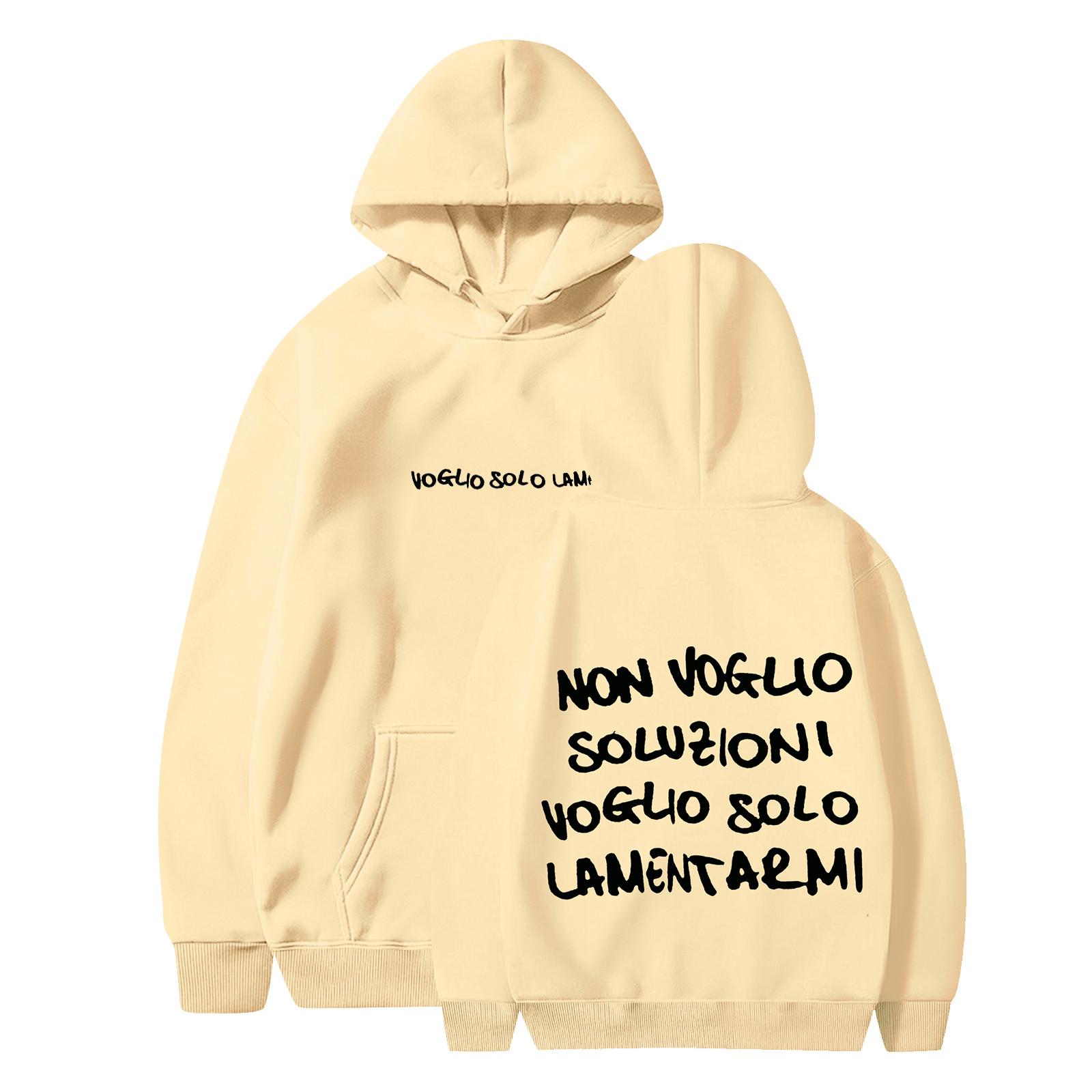 

Женская повседневная модная однотонная толстовка с капюшоном и принтом регби с длинными рукавами XL хаки