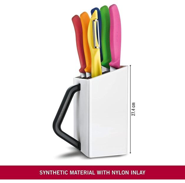 Набор ножей Victorinox SwissClassic Utility Block, 6 предметов, разноцветные (6.7127.6L14)