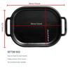 Molde Oval para Pan de Hierro Fundido de 30 cm con Tapa para Hacer Pan Casero Horno Sellado para Pan Conjunto de Horno Holandés Invertido para Hornear