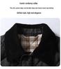Men's Plus Size Quilted Diamond Pattern Cotton Jacket, Autumn/Winter 2025