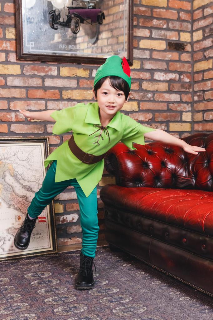 Clearstone Halloween Fantasy Boy Cosplay Green Costume, 100cm,