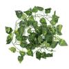 Artificial Fake Leaves Hanging Vines 6.89ft Long Vine Reptile Habitat Decor (Scindapsus Leaves)