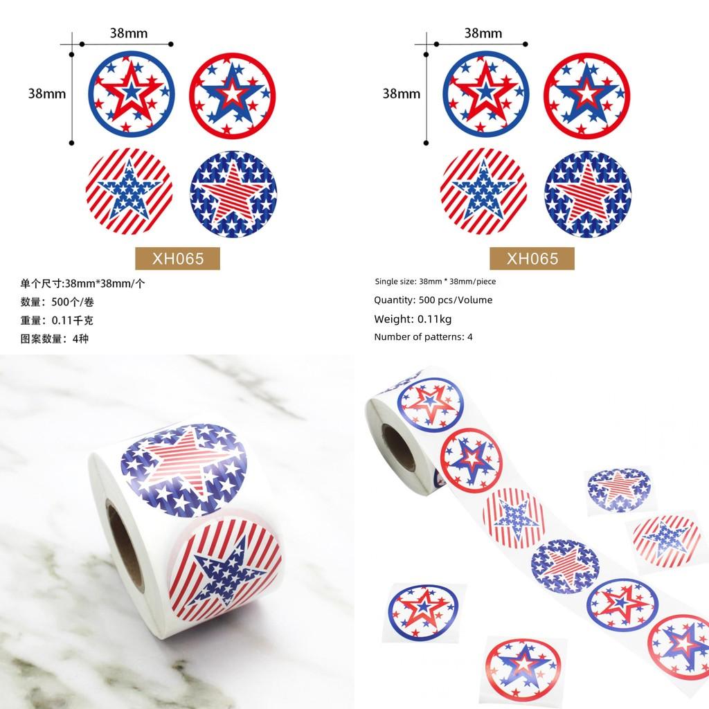 American Adhesive Xh065 Independence Day Election Stickers Perfect For Events Patriotic