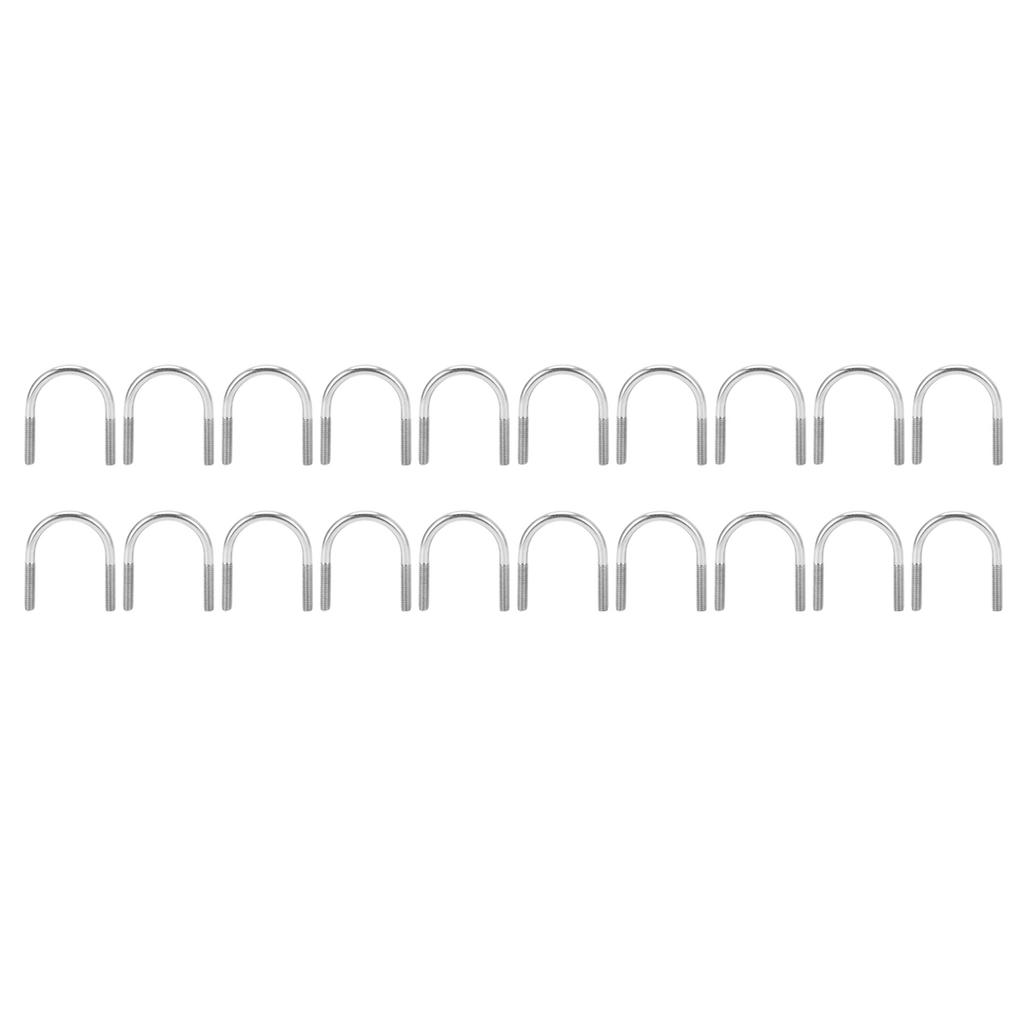 20Pcs UShaped Bolt Set 304 Stainless Steel M6x33 Machinery Parts Hardware Tools
