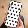 For Samsung Galaxy S10e S22 Ultra 5G S8 S21 Plus S10 S7 S9 S20 FE 2022 Phone Case Black and White Polka Dot Silicone Fundas