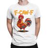 Zabawna koszulka z memem kurczaka F-Caw-F FCAWF na lato, bawełniana koszulka dla mężczyzn, modny T-shirt z krótkim rękawem, casualowe topy Y2K