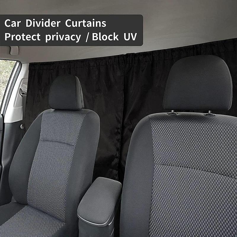 Car Privacy Curtain Retractable Privacy Divider Portable Sun Shade Vehicle