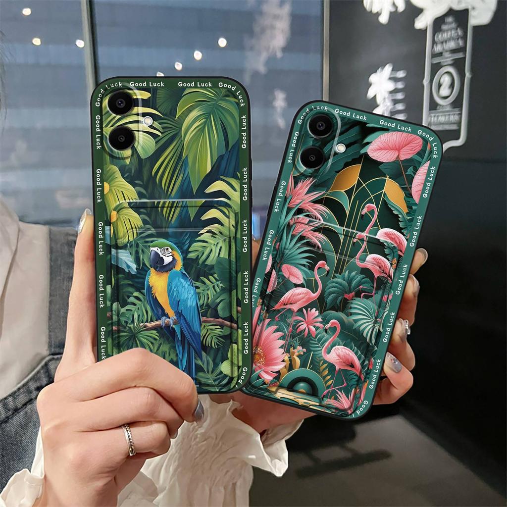 Fashion Design protective Phone Case For Samsung Galaxy A07 Full wrap Shockproof Graffiti Dirt-resistant Card bag TPU