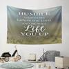 "Humble Yourselves James 4:10" Pattern Wall Hanging Tapestry Decorative Tapestry Home Decor for Bedroom and Living Room