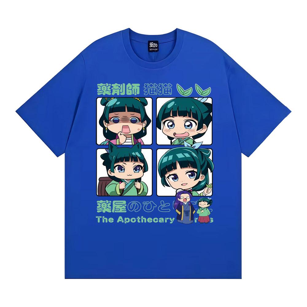 Manga The Apothecary Diaries Graphic T Shirt Unisex Fashion Cute Short Sleeve Japanese Anime T-shirts Women Cotton Loose T-shirt