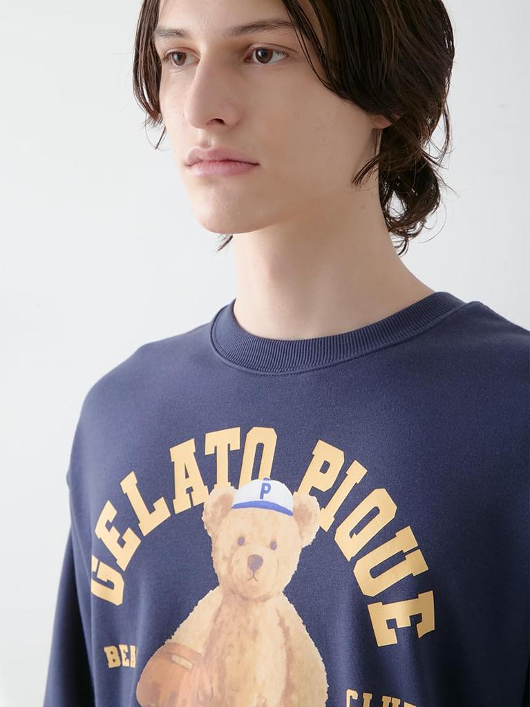 Gelato Pique HOMME Sporty Bear Fleece Pullover PMCT254982NVYM