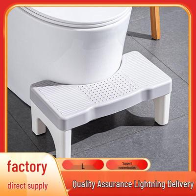 Non-Slip Toilet Squatting Stool for Bathroom - Height Adjustable Step for Kids & Adults